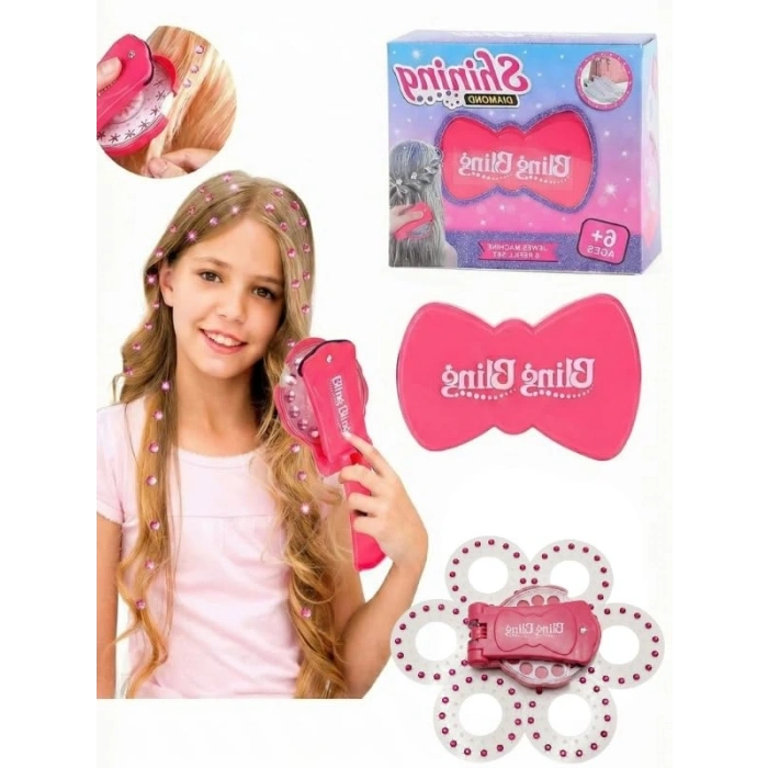 Eğlenceli Saç Taşı Yapıştırma Seti