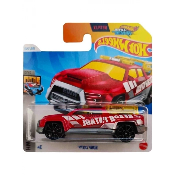 Eğlenceli Surf Duty Temalı Tekli Araba, Hot Wheels Koleksiyonu