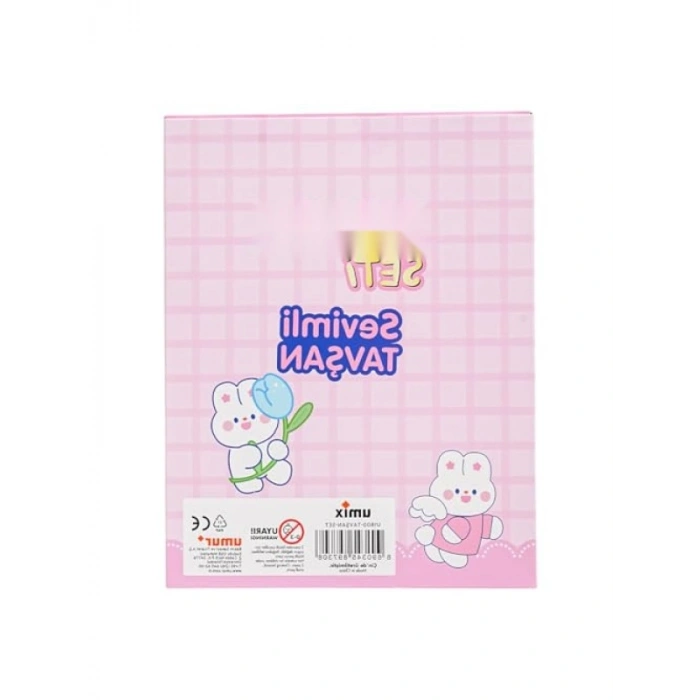 Eğlenceli Tavşan Temalı Kırtasiye Seti