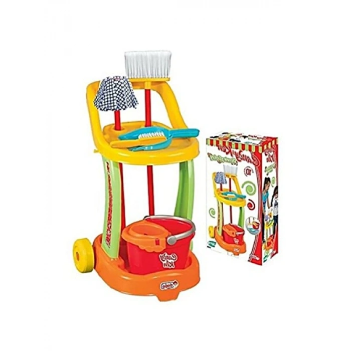 Eğlenceli Temizlik Arabası Seti