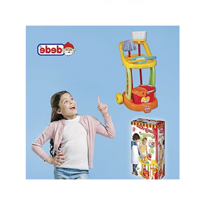 Eğlenceli Temizlik Arabası Seti