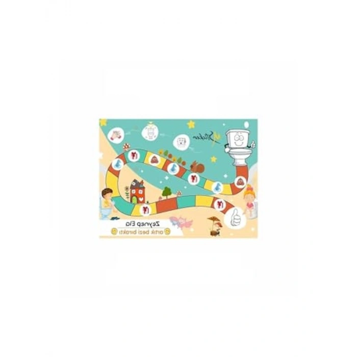 Eğlenceli Tuvalet Eğitimi Sticker Panosu, 29x42 cm