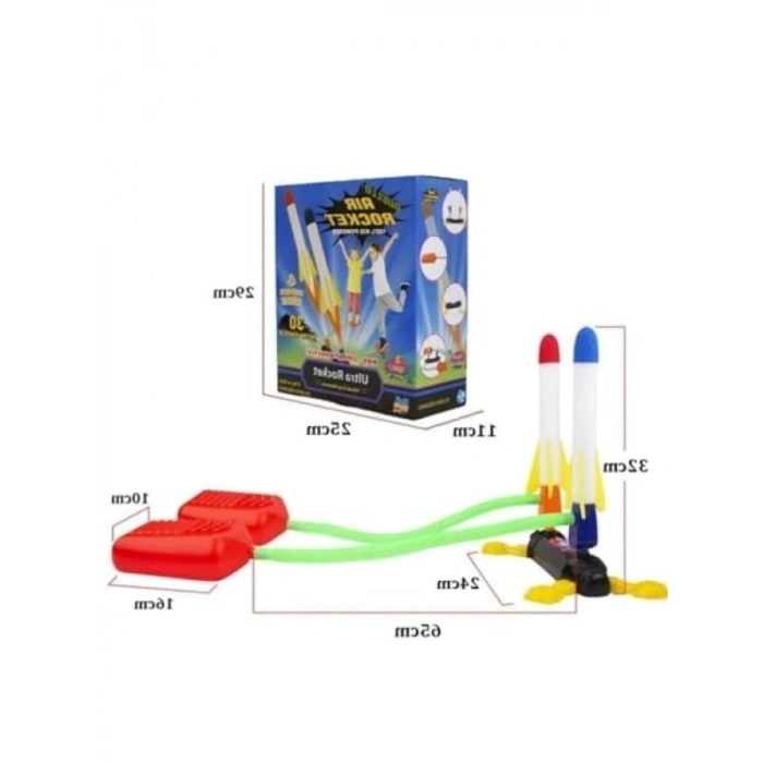Eğlenceli Uçan Roket Seti - 2li