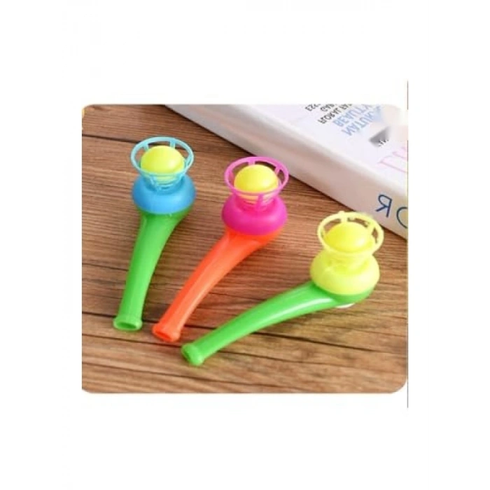 Eğlenceli Üflemeli Parti Topu - 4 Adet Pipo Şeklinde