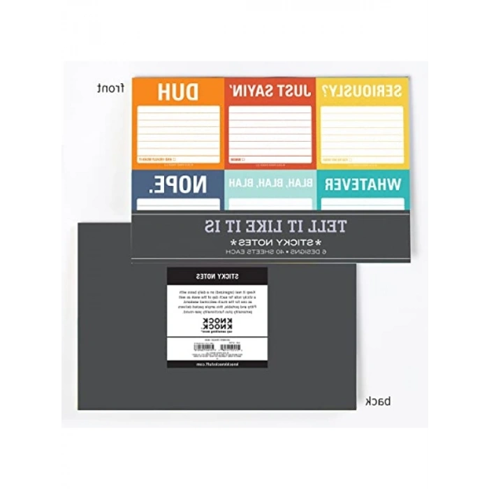 Eğlenceli Yapışkanlı Not Seti: Her Şey Yolunda