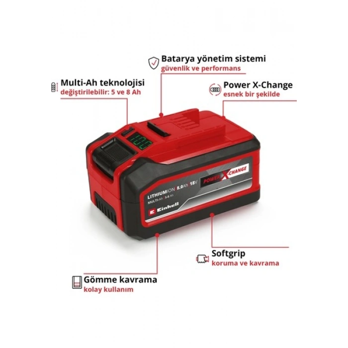 Einhell 18V 5-8 Ah Multi-Ah Pxc Plus, Akü