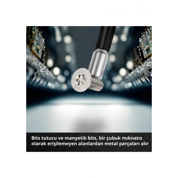 Einhell 66 Parça Hassas Bits Seti (hassas uçlar, hassas lokmalar, tornavida ucu tutucusu, esnek 150 mm uzatma, uzatma adaptörü ile) - 49115030