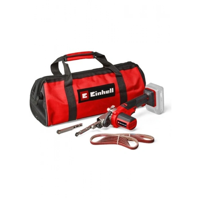 Einhell Akülü Bant Eğe TE-BF 18 Li-Solo Power X-Change (18 V, 1.700 m/dk hıza kadar, 9 mm ve 13 mm 2x zımpara kolu, 12x zımpara bandı dahil, Akü Dahil Değildir) - 4461000