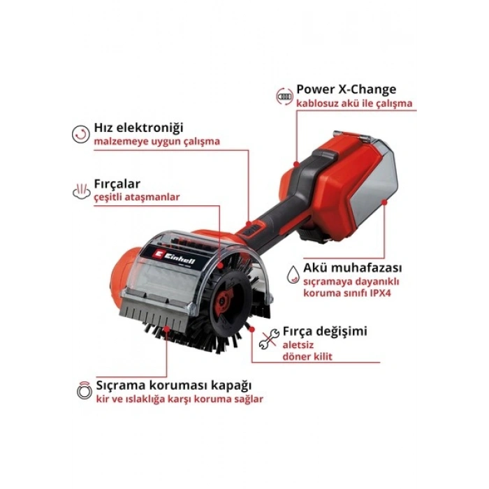 Einhell Akülü Yüzey Fırçası Pıcobella 18/90