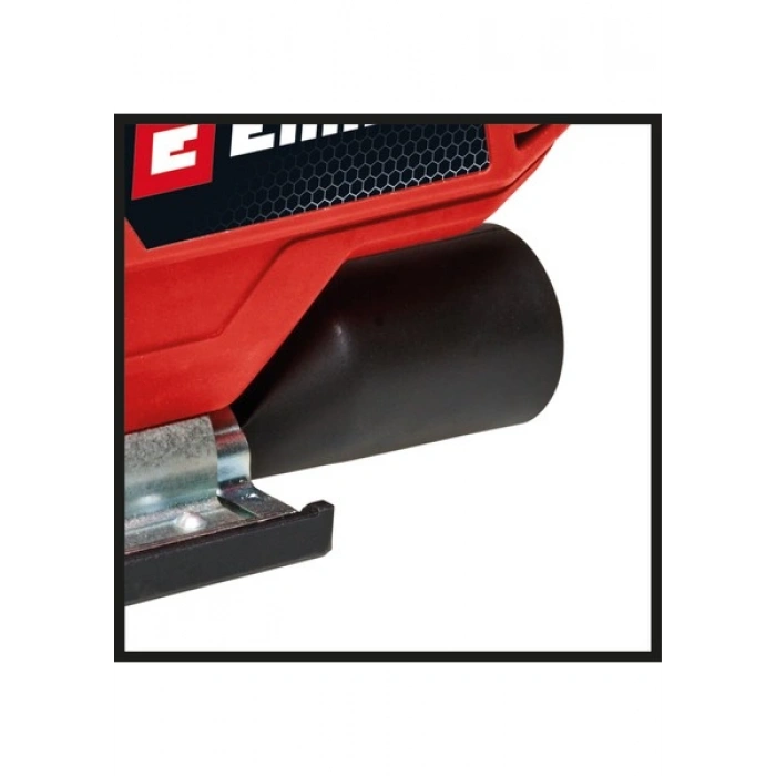 Einhell Dekupaj Testere TC-JS 90 (650 W, 22 mm strok, sarkaç strok fonksiyonu, ahşapta 90 mm kesme derinliği, çelikte 10 mm, 45°ye kadar eğimli kesimler, 1x testere bıçağı dahil) - 4321165