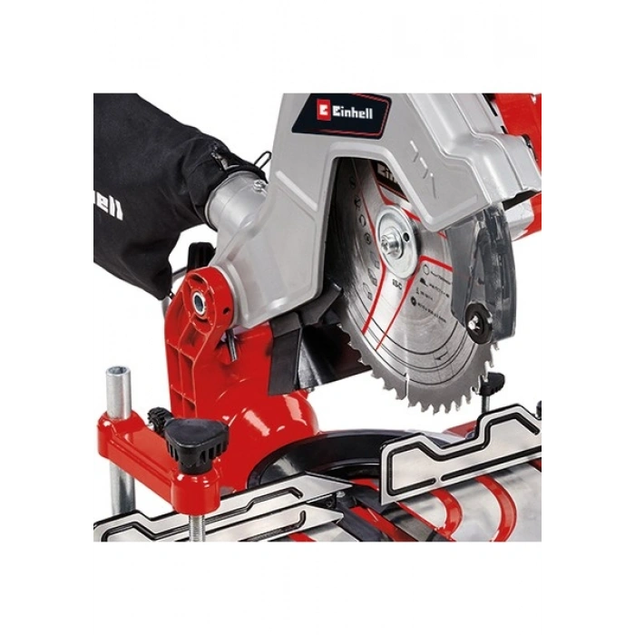 Einhell Gönye Testere TC-MS 216 (1600 W, max. 60 mm x 120 mm kesme derinliği/genişliği, Ø 216 mm testere bıçağı, eğilebilir testere başı, hızlı ayarlanabilir döner masa) - 4300370