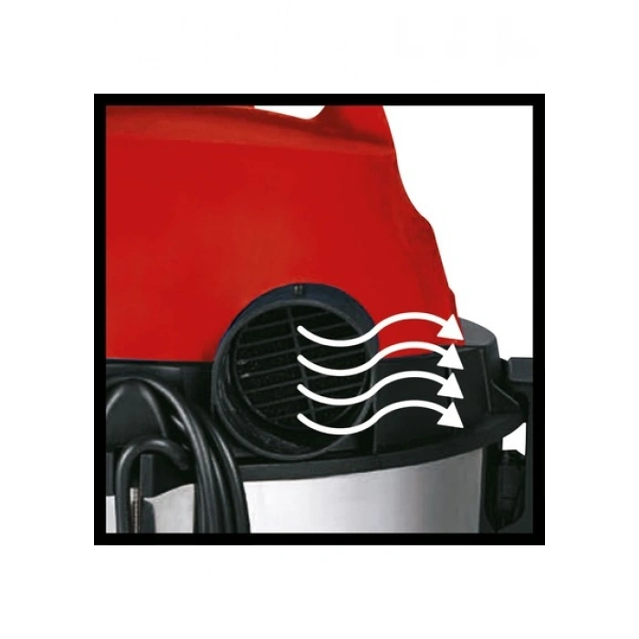 Einhell Islak/Kuru Endüstriyel Süpürge TC-VC 1820 SA (1250 Watt, 20L paslanmaz çelik tank, üfleme bağlantısı, aksesuar tutucu, hortum, başlık ve filtre dahil) - 2342425