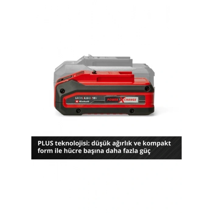 Einhell Orijinal 18 V 4–6 Ah Multi Ah Power X-Change Plus (18V, Tüm Power X-Change cihazları ile uyumlu, Şarj göstergesi, Aktif Akü Yönetim Sistemi, Özel Şarj Döngüleri) - 4511502