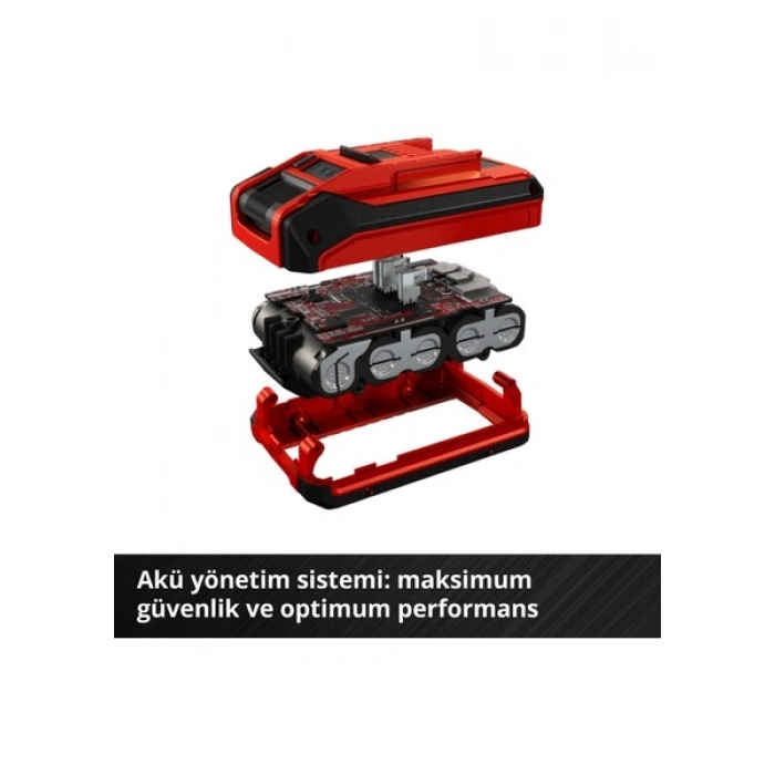 Einhell Orijinal 18 V 4–6 Ah Multi Ah Power X-Change Plus (18V, Tüm Power X-Change cihazları ile uyumlu, Şarj göstergesi, Aktif Akü Yönetim Sistemi, Özel Şarj Döngüleri) - 4511502