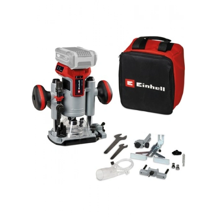 Einhell Professional Akülü Dik & Kenar Freze Seti TP-RO 18 Set Li BL-Solo Power X-Change (18 V, Kömürsüz, Hassas Freze Derinliği Ayarı, Aksesuar ve Çanta Dahil, Akü Dahil Değildir) - 4350410