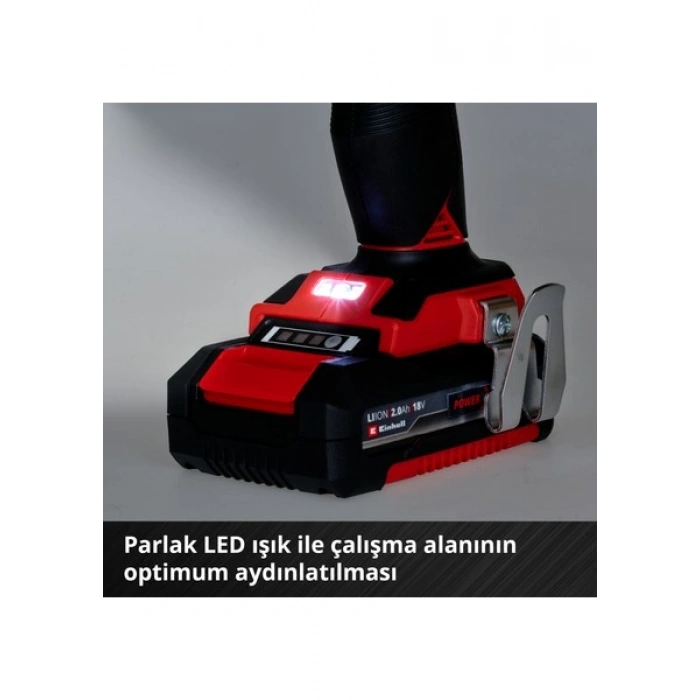 Einhell Professional Akülü Vidalama TP-CD 18/50 Li BL Kit Power X-Change (18 V, Kömürsüz, 50 Nm, 2 Vites, 13 mm Mandren, 2x 2,0 Ah Akü + Şarj Cihazı ile) - 4513896