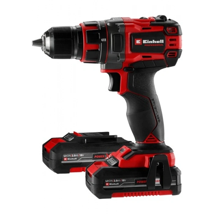 Einhell Professional Akülü Vidalama TP-CD 18/50 Li BL Kit Power X-Change (18 V, Kömürsüz, 50 Nm, 2 Vites, 13 mm Mandren, 2x 2,0 Ah Akü + Şarj Cihazı ile) - 4513896