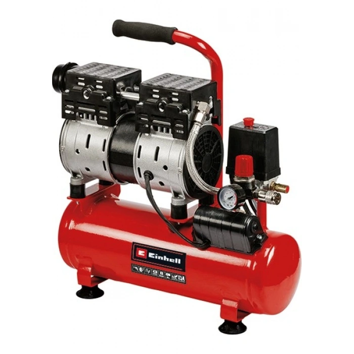 Einhell TE-AC 6 Silent Kompresör 6 lt Hava Hacmi 8 bar Basınç Düşük Gürültü ile 0,75 hp Motor Gücü