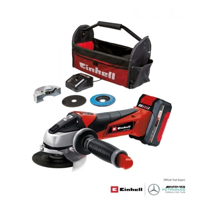 Einhell TE-AG 18/115 Li Kit (1x4,0 Ah), Akülü Avuç Taşlama