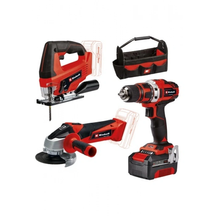 Einhell TE-TK 18/3 Li Kit Akülü Alet Seti 3 Parça 18 V 4,0 Ah Şarjlı Özellikli 4257241