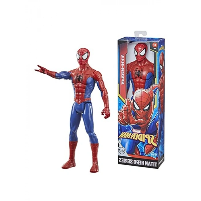 Eklemli Örümcek Adam Figürü - Titan Hero Dizisi, Mavi