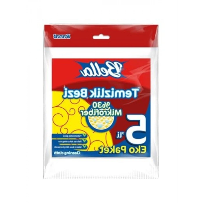 Eko Paket %30 Mikrofiberli Temizlik Bezi 5Li Set