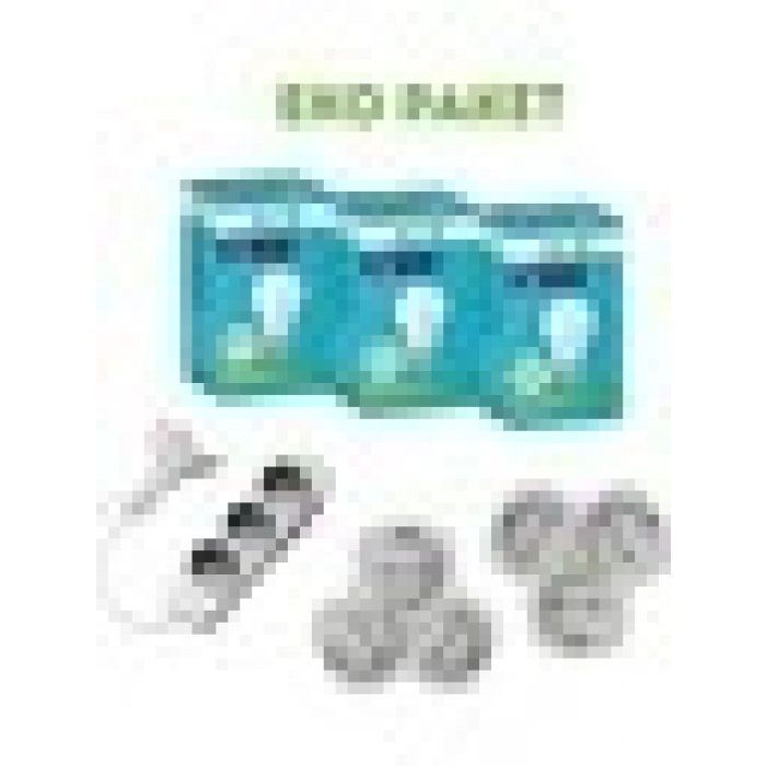 Eko Set Aklight LED Ampul 3 Lü Golyad 3 Lü Grup Priz