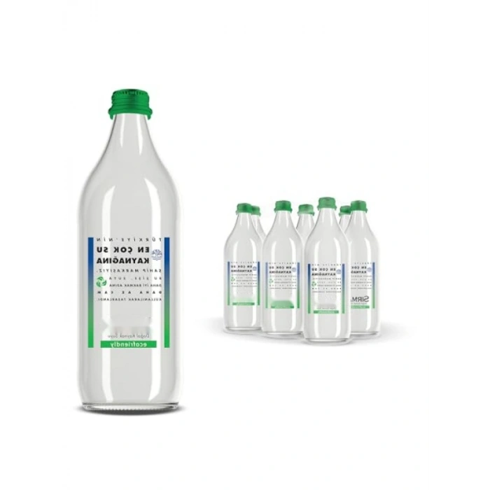 Ekolojik Cam Su Şişesi 6x750 ml