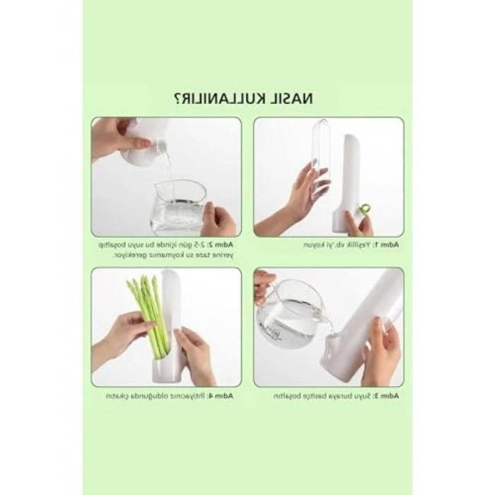 Ekonomi Seti - 2li Taze Tutma Kabı - Yeşillik Saklama