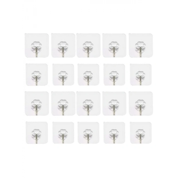 Ekonomik Fiyatlı 20 Adet Tekli Şeffaf Askı - 6 cm