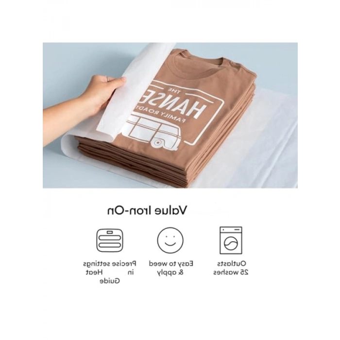 Ekonomik Isı Transfer Vinili, 30.5 cm x 6.1 m, Beyaz