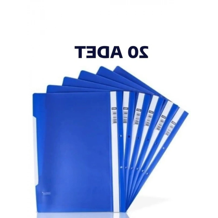 Ekonomik Kaliteli, 20 Adet Mavi Telli A4 Dosya