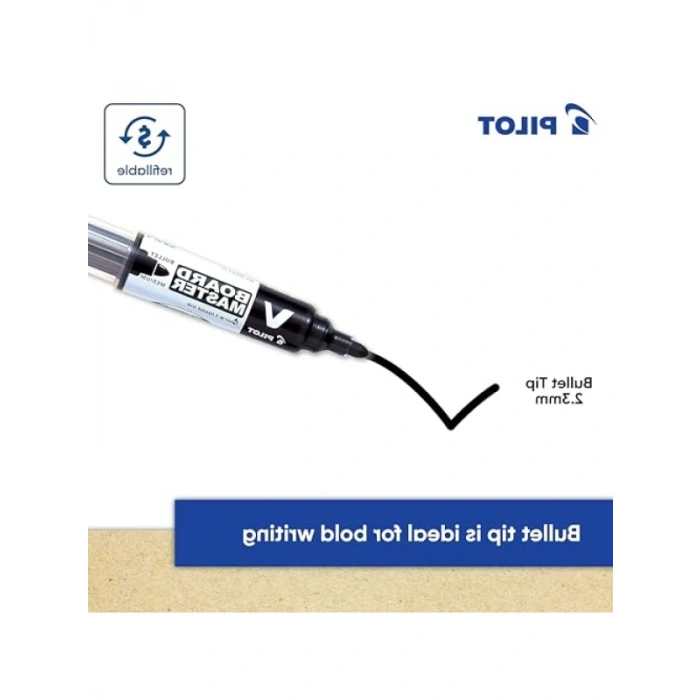 Ekonomik Siyah Kalem, 1 Adet - Uzun Ömürlü Keçe Uç