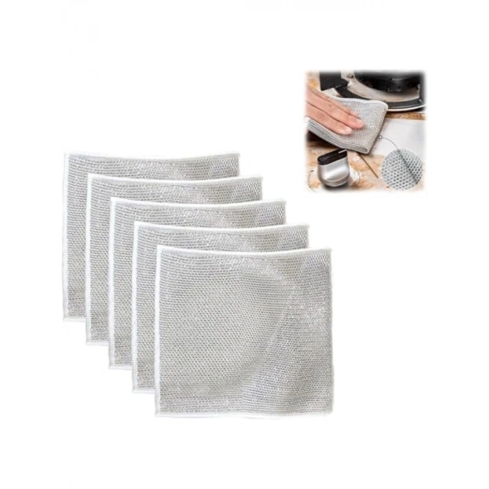 Ekonomik Temizlik Çözümü - 5 Adet Tel Bez Seti