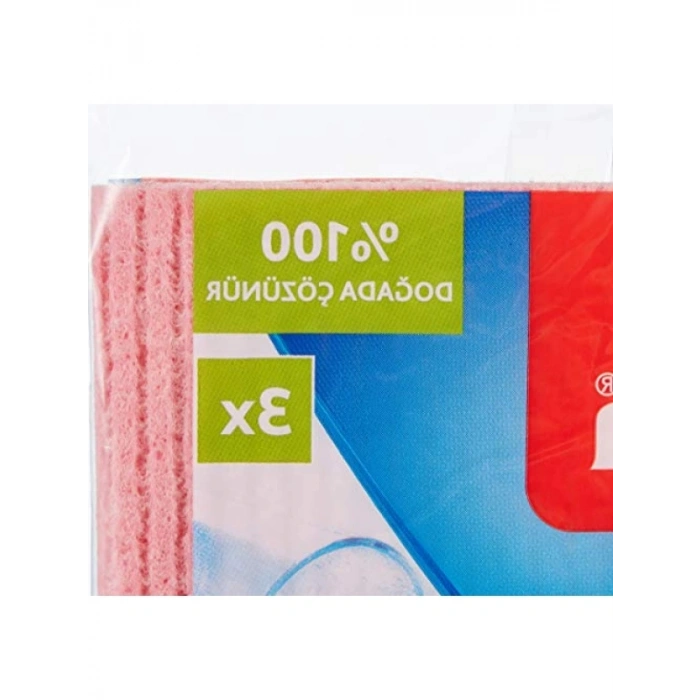 Ekstra Dayanıklı Çok Amaçlı Sünger Bez (3lü Paket)