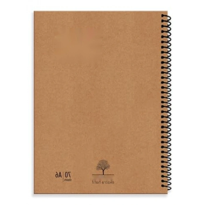 Ekstra Hafif Spiralli Okul Defteri - A6, 140 Sayfa, Çizgili