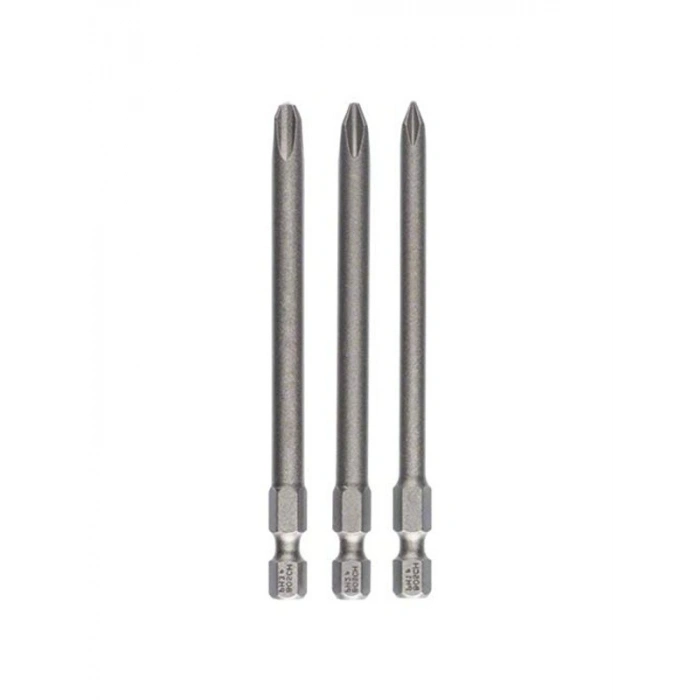 Ekstra Sert Tornavida Ucu Seti, 3 Parça ve 89 mm Uzunlukta