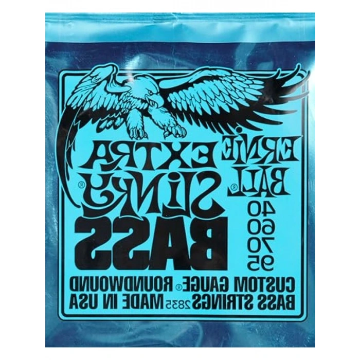 Ekstra Slinky Nickel Wound Elektrik Bas Telleri, 40-95 Ölçü