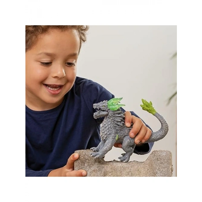 El Boyaması Taş Ejderha Figürü