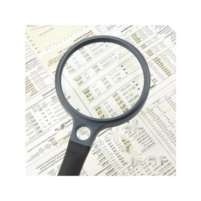 El Tipi Büyüteç - 2x Güç, 3.5 Çizilmeye Dayanıklı Lens