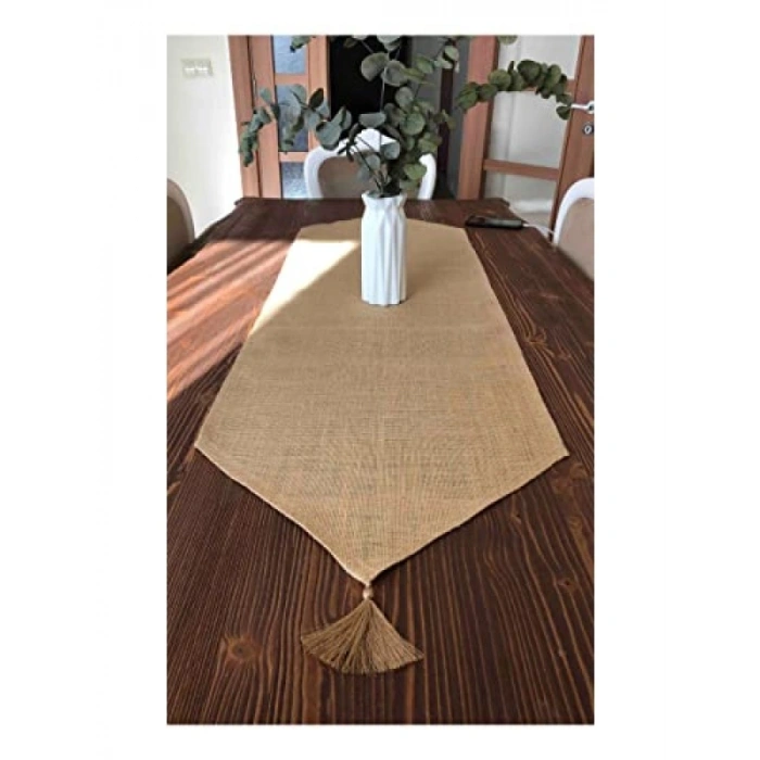 El Yapımı Jüt Runner - 40x200 cm