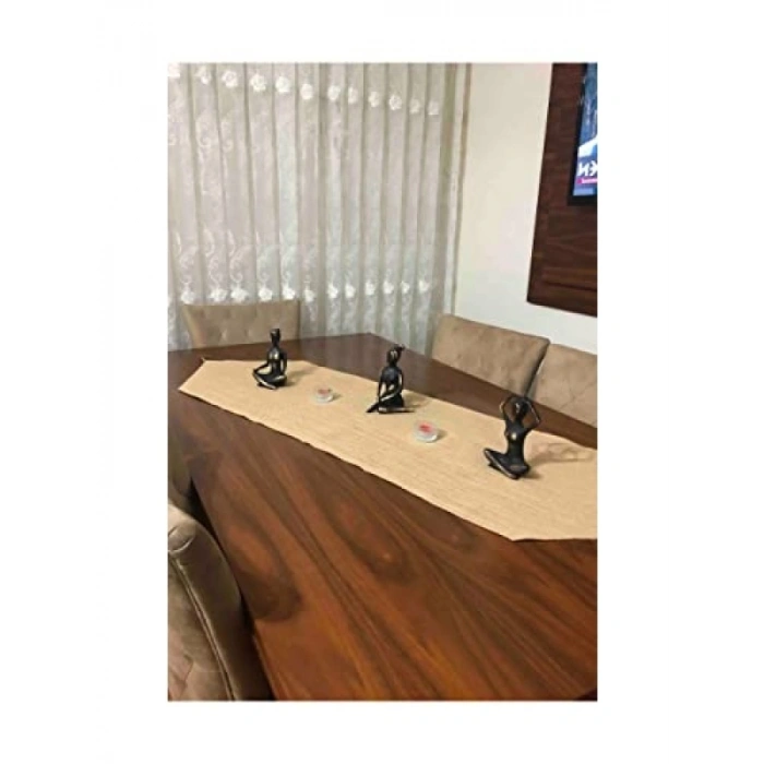 El Yapımı Jüt Runner - 40x200 cm