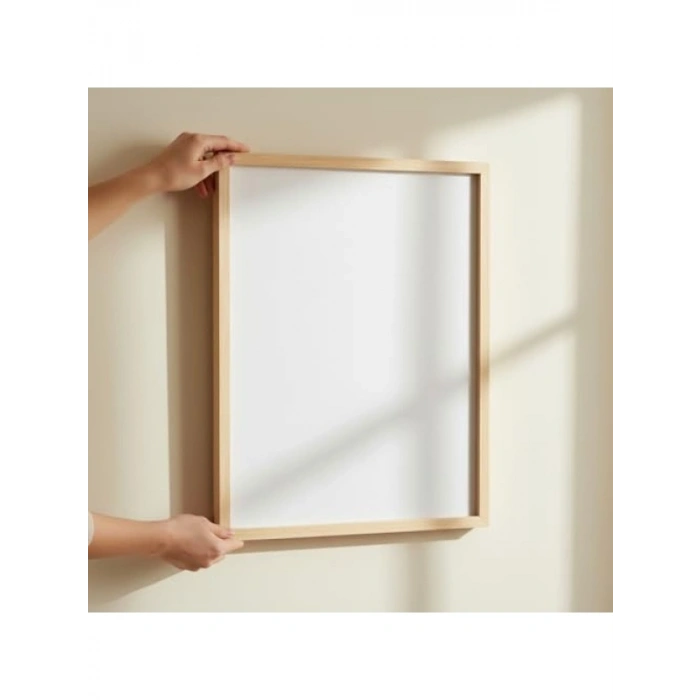 El Yapımı Masif Çam Ahşap Çerçeve - 50x70 cm