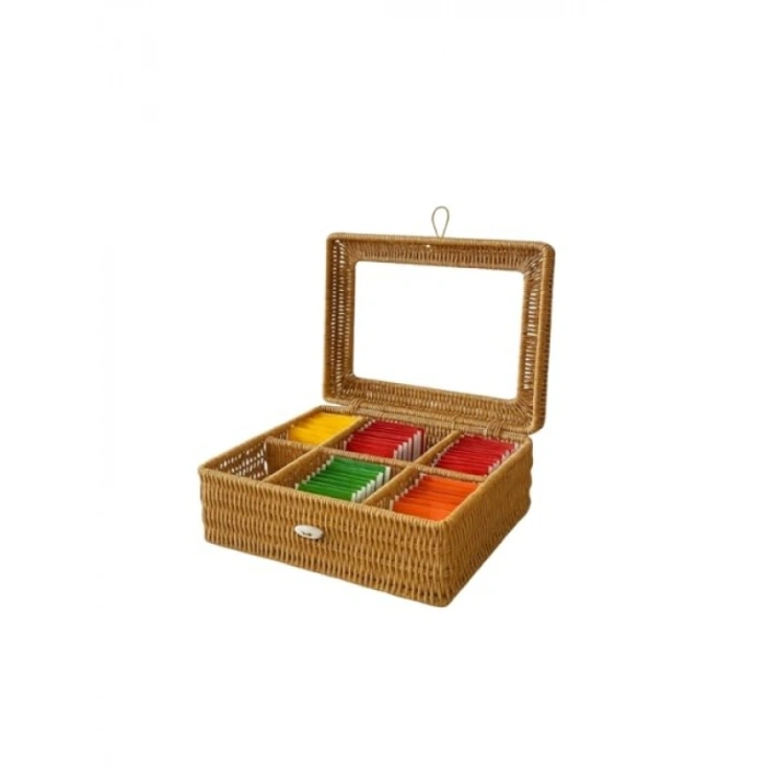 El Yapımı Rattan Çok Amaçlı Organizer Kutu