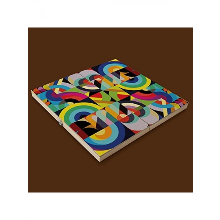 El Yapımı Retro Tasarımlı Tavla Seti