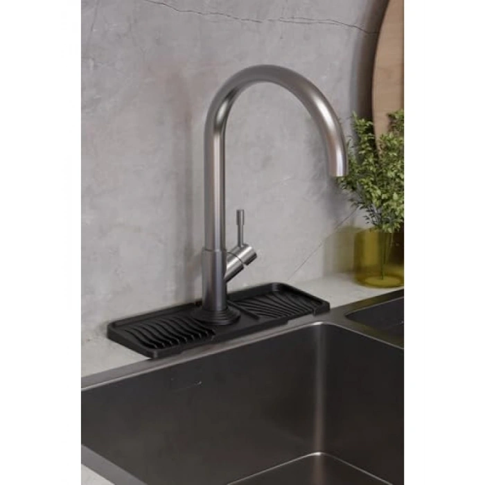 Elastik Silikon Musluk Matı - Mutfak ve Banyo İçin Su Tutucu