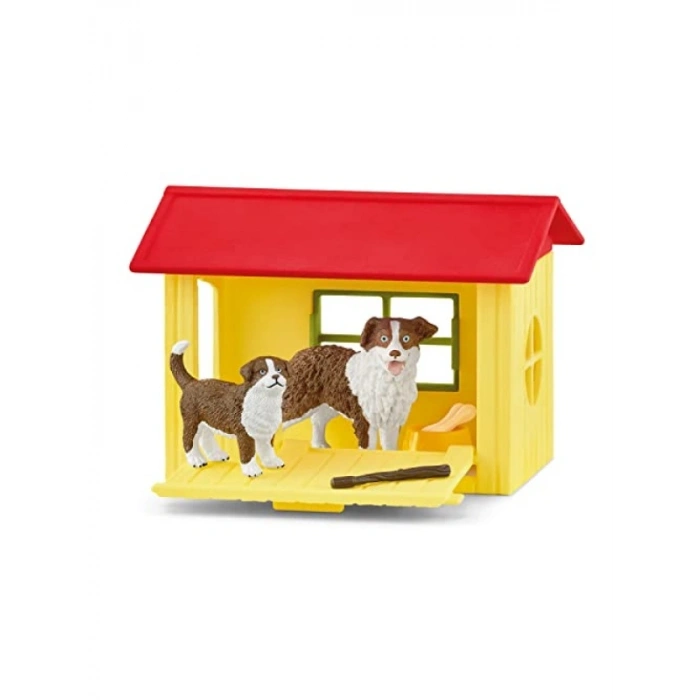 Elde Boyanmış Detaylarla Köpek Evi Seti