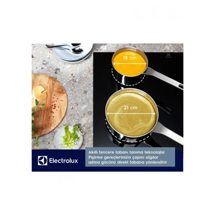 Electrolux EIV83443CT Saphirmatt Se® Bridge 80 cm Ankastre Indüksiyonlu Ocak