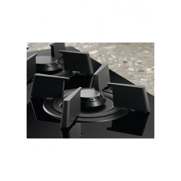 Electrolux Electrolüx KGG953753K Steppower Flamelight Verticalflame 90 cm Siyah Cam Gazlı Ocak