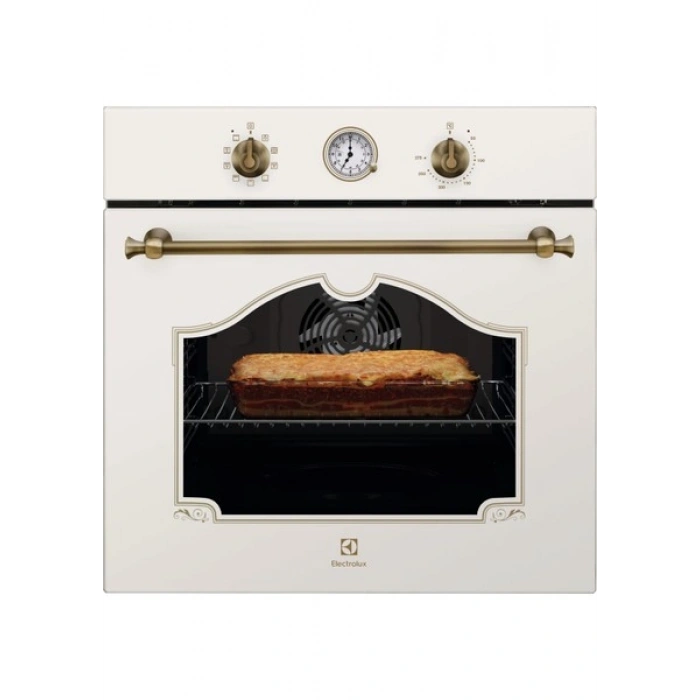 Electrolux EOA5220FOV 600 Serisi Surroundcook Katalitik / Aquaclean Temizleme Sistemli 72 Lt Rococo Krem Rustik Ankastre Fırın